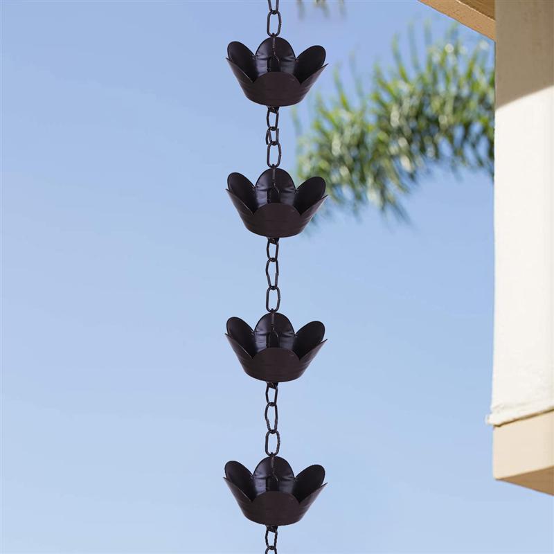 Lotus Shaped Rain Catcher Chain