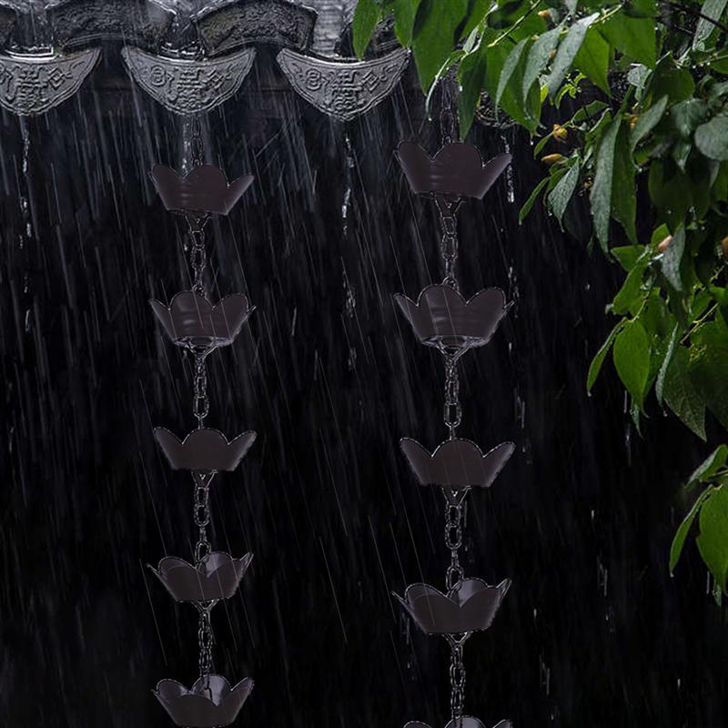Lotus Shaped Rain Catcher Chain
