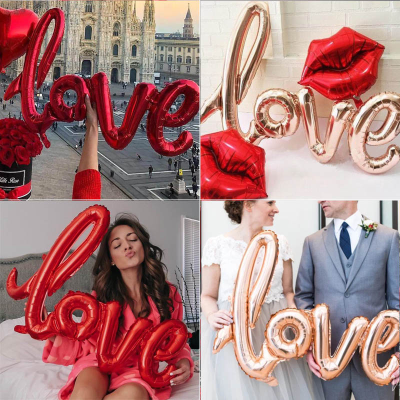 Love Foil Balloon Party Decoration