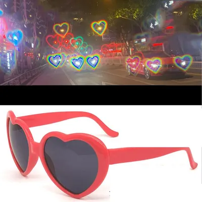 Love Heart Glasses with Special Effect Lenses
