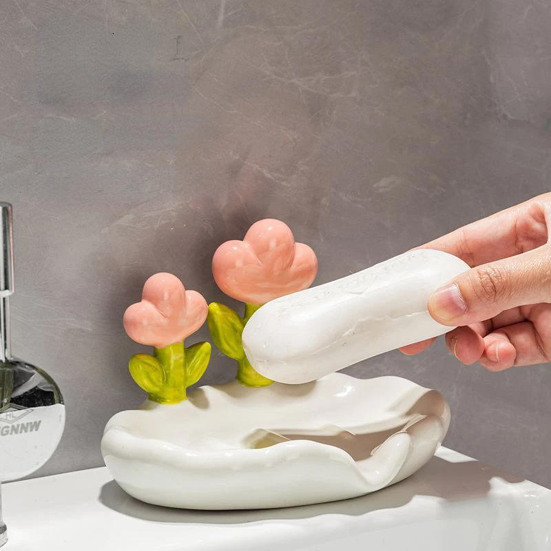 Lovely Decorative Flower Soap Dish