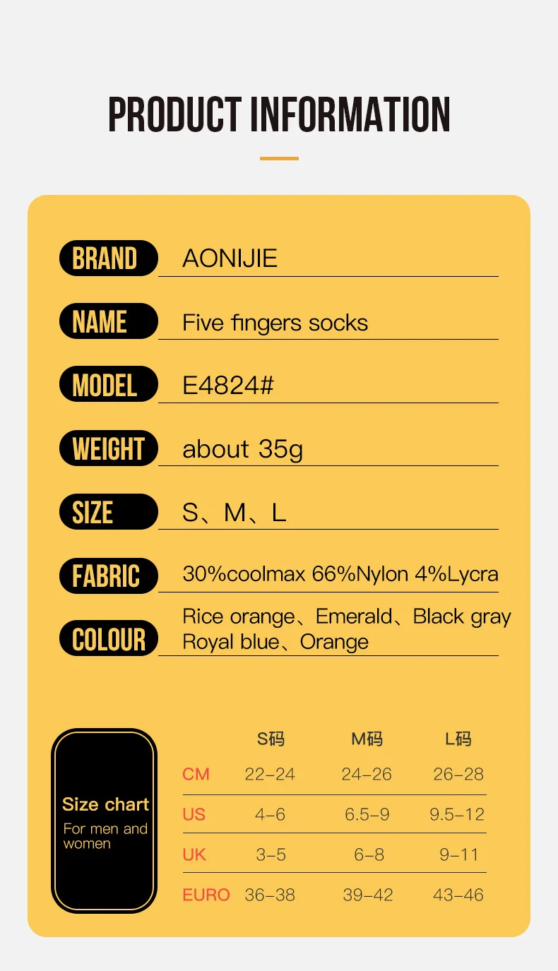 Low Cut Breathable Five Toe Socks Low Cut Breathable Five Toe Socks