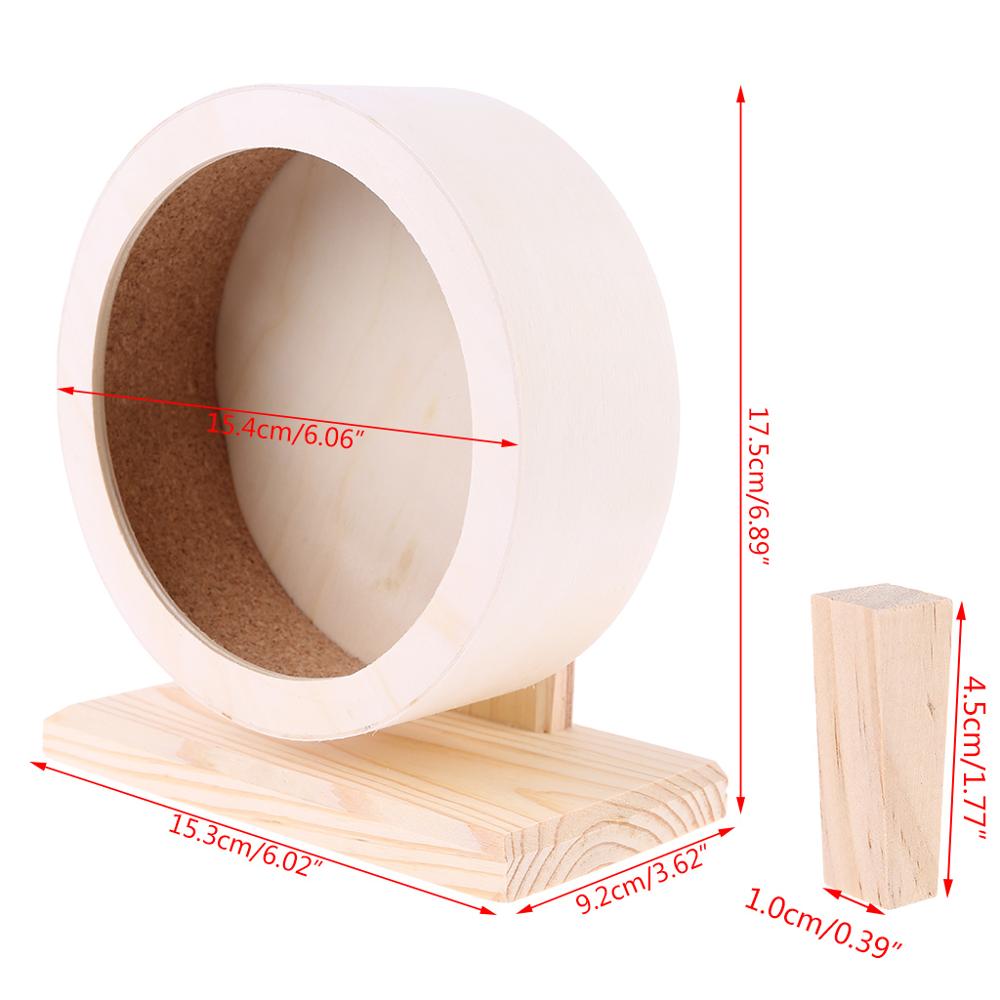 Low Noise Wooden Hamster Wheel