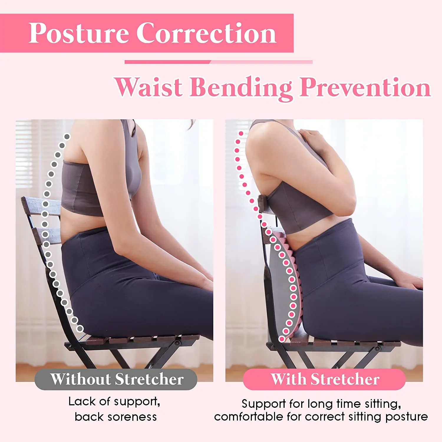 Lower Back Pain Relief Treatment Stretcher Back Stretcher Pillow Chronic Lumbar Support Herniated Disc Posture