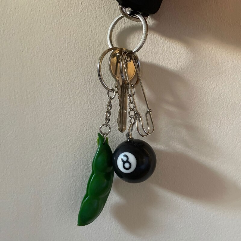 Lucky 8 Pool Ball Keychain