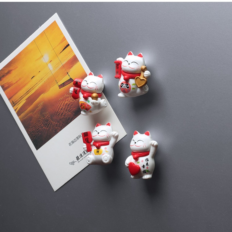 Lucky Cat Fridge Magnets (8pcs)