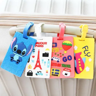 Luggage Tags Silicone Cute Cartoon Design