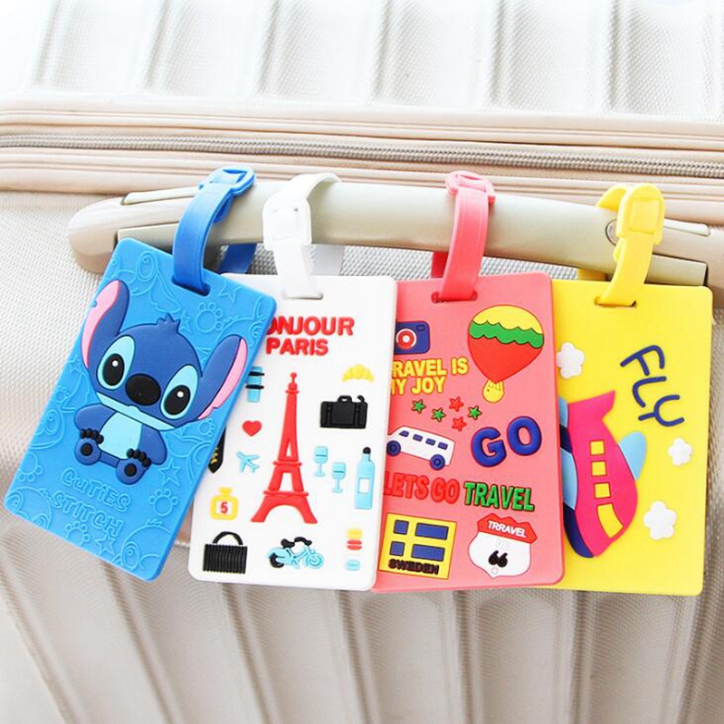 Luggage Tags Silicone Cute Cartoon Design
