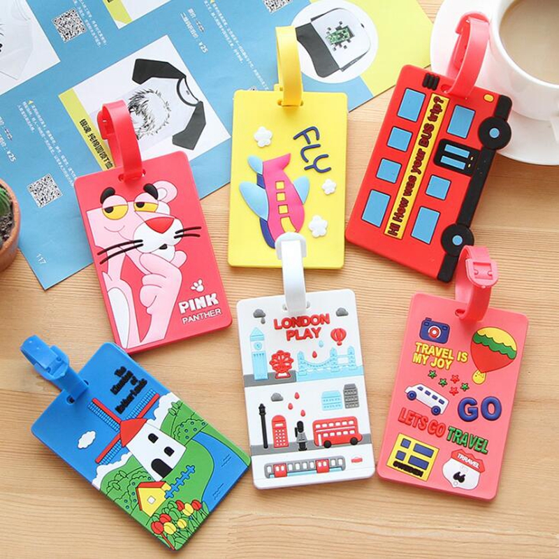 Luggage Tags Silicone Cute Cartoon Design
