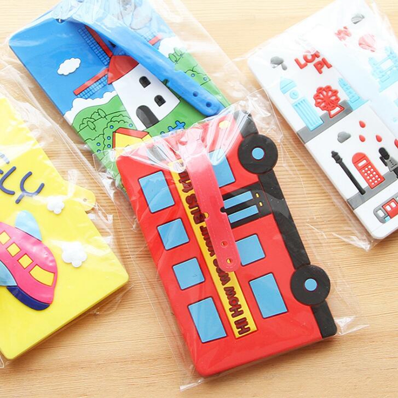 Luggage Tags Silicone Cute Cartoon Design