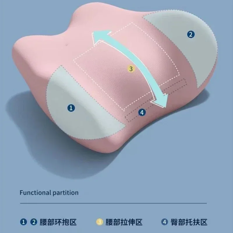 Lumbar Support Cushion Sleep Lumbar Pillow Ergonomic Soft Comfortable Memory Cotton Bed Lumbar Protrusion Back Support Lumbar Support Cushion Sleep Lumbar Pillow Ergonomic Soft Comfortable Memory Cotton Bed Lumbar Protrusion Back Support