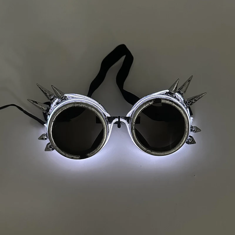 Luminous Fluorescent Glasses Glowing Party Supplies Steampunk LED Glasses With Lights Flashing Neon Goggles Glasses