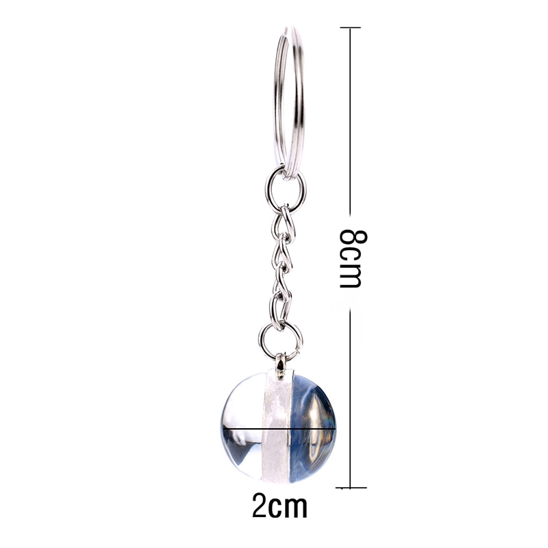 Luminous Glass Ball Galaxy Keychain Luminous Glass Ball Galaxy Keychain