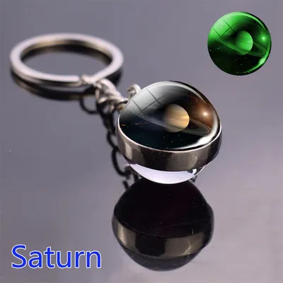 Luminous Glass Ball Galaxy Keychain Luminous Glass Ball Galaxy Keychain