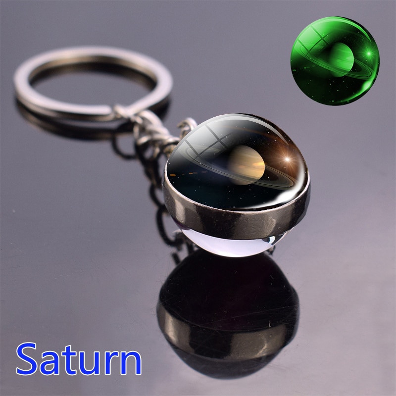 Luminous Glass Ball Galaxy Keychain Luminous Glass Ball Galaxy Keychain