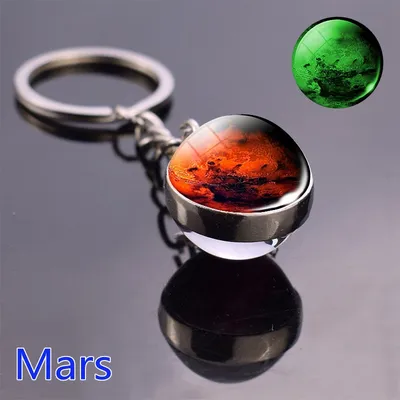 Luminous Glass Ball Galaxy Keychain Luminous Glass Ball Galaxy Keychain