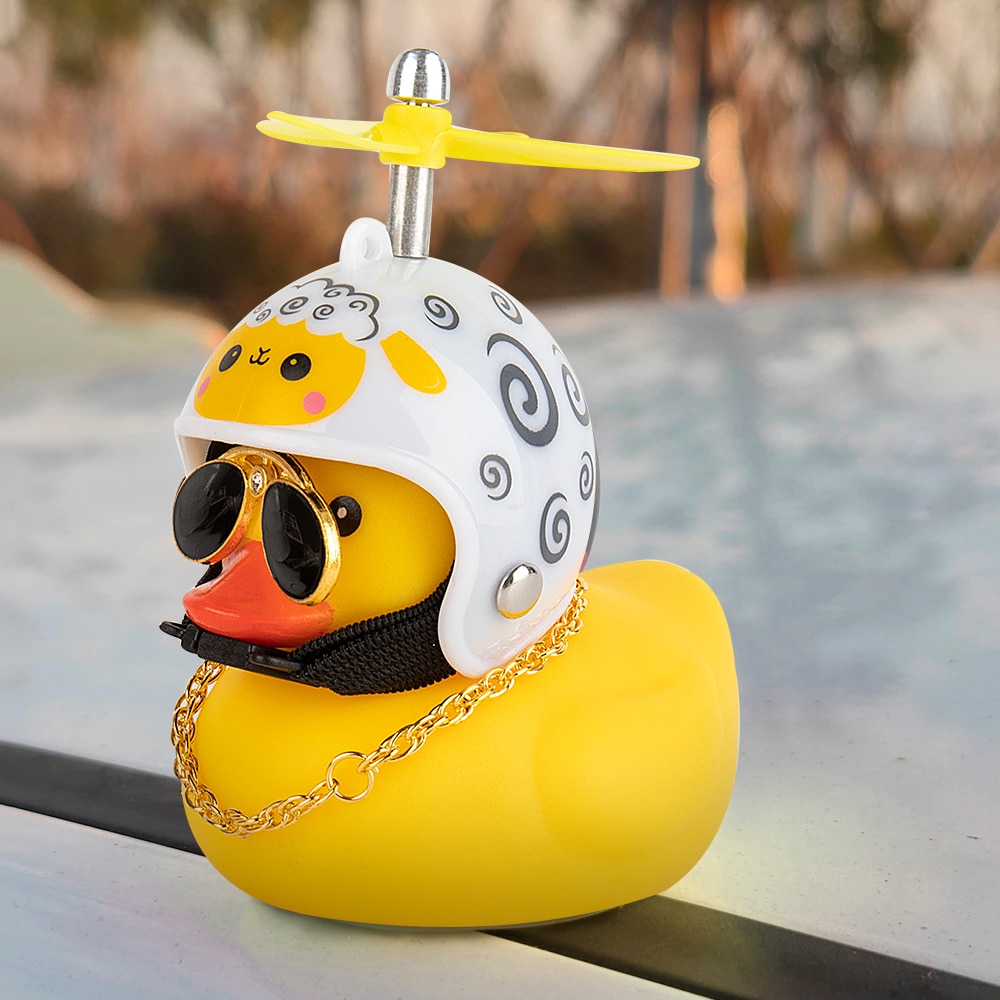Luminous Rubber Duck Bike Bell with Helmet Luminous Rubber Duck Bike Bell with Helmet