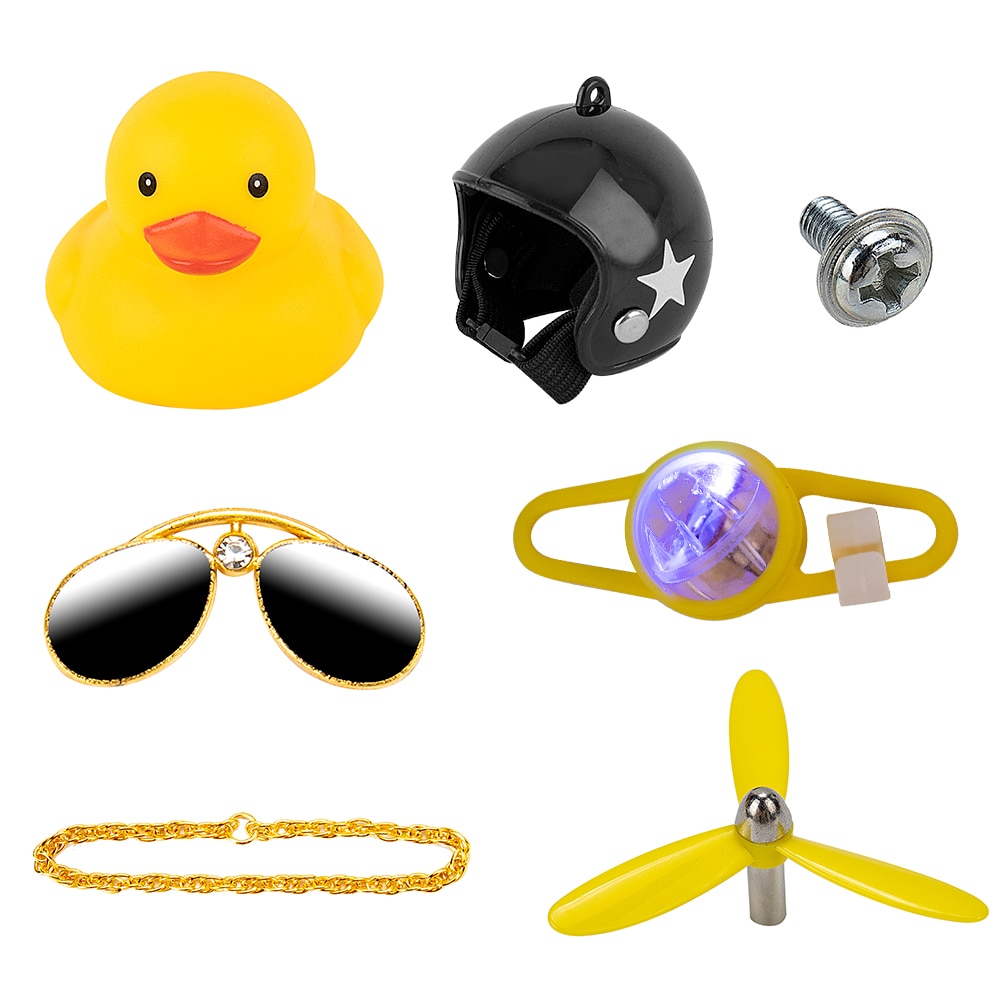 Luminous Rubber Duck Bike Bell with Helmet Luminous Rubber Duck Bike Bell with Helmet