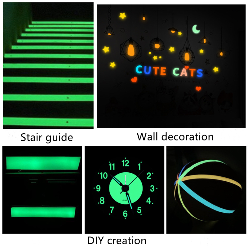 Luminous Tape 3 Meters Self Adhesive Glow Emergency Logo In The Dark Safety Stage Stickers Home Decor Party Supplies Luminous Tape 3 Meters Self Adhesive Glow Emergency Logo In The Dark Safety Stage Stickers Home Decor Party Supplies