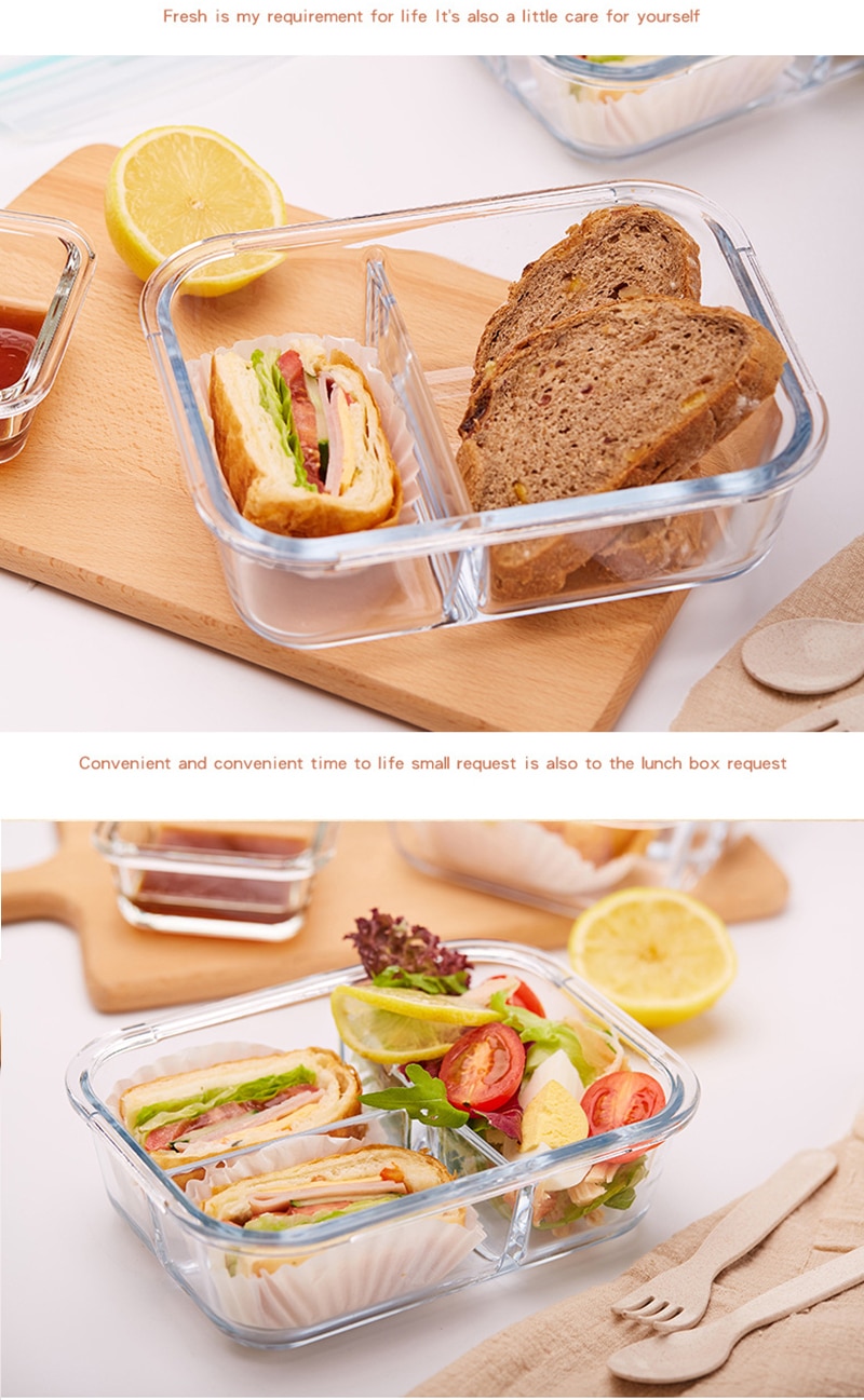 Lunch Box Glass Container