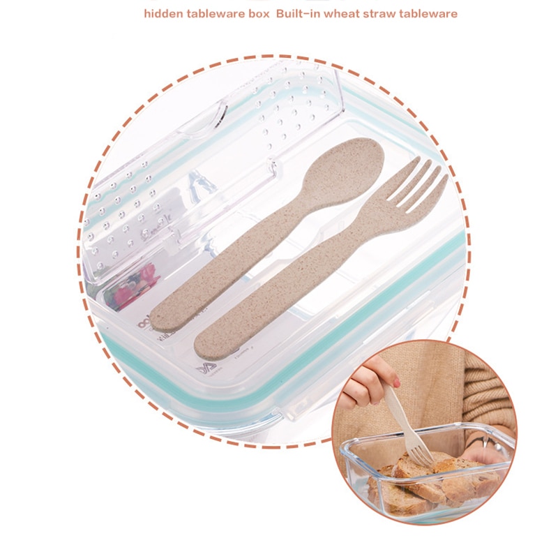 Lunch Box Glass Container
