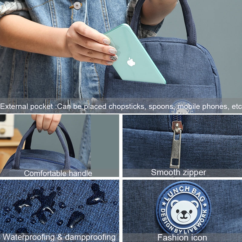 Lunch Cooler Thermal Tote Bag Lunch Cooler Thermal Tote Bag