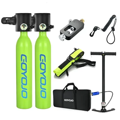 Lung Scuba Cylinder Diving Oxygen Tank In Underwater Breathing Apparatus Portable 0.5L Mini Diving Gear Accessories