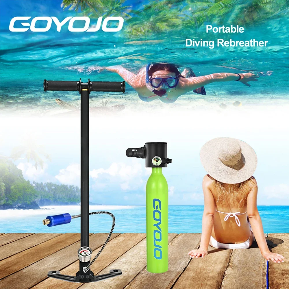 Lung Scuba Cylinder Diving Oxygen Tank In Underwater Breathing Apparatus Portable 0.5L Mini Diving Gear Accessories