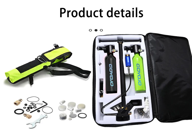 Lung Scuba Cylinder Diving Oxygen Tank In Underwater Breathing Apparatus Portable 0.5L Mini Diving Gear Accessories
