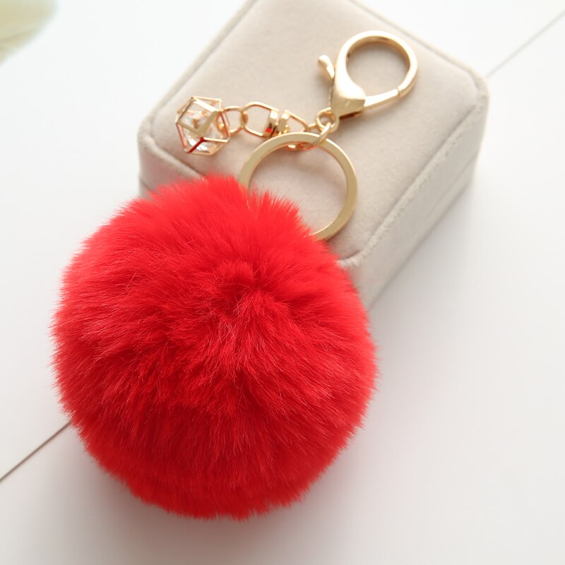Luxurious Fluffy Ball Keychain