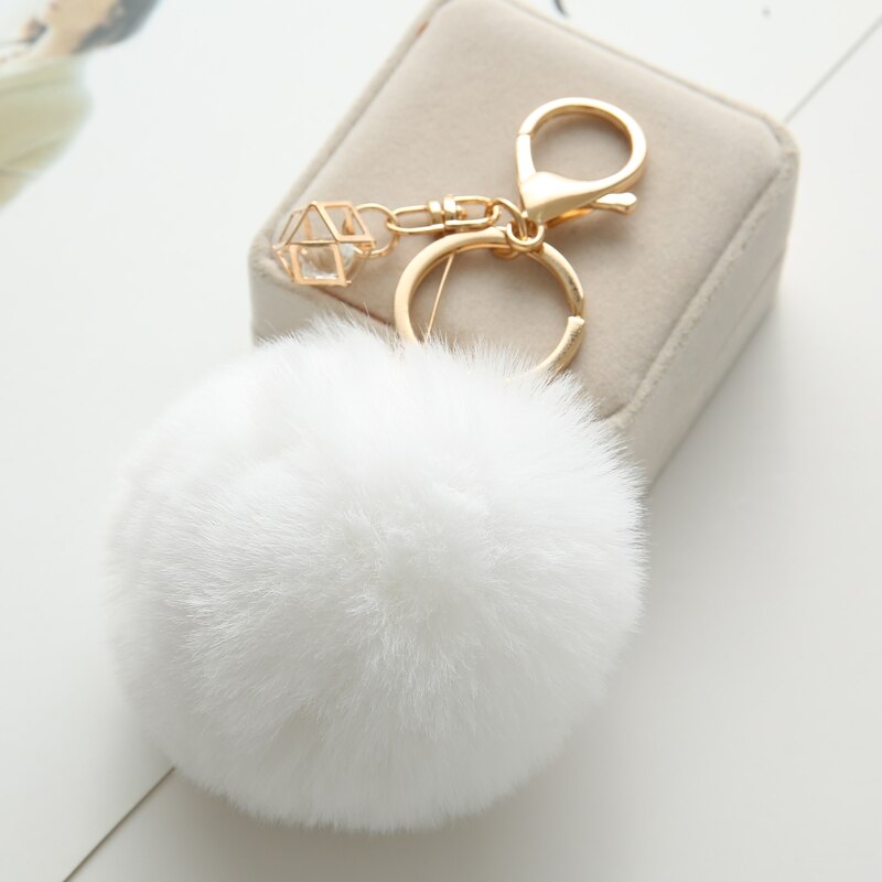 Luxurious Fluffy Ball Keychain