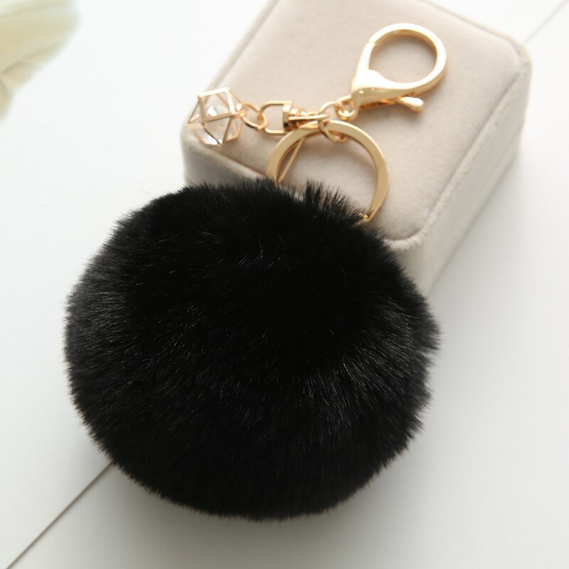 Luxurious Fluffy Ball Keychain