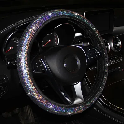 Luxurious Rhinestone Steering Wheel Cover