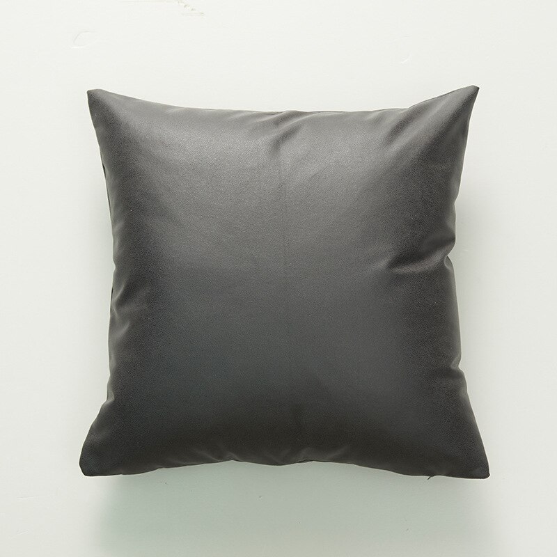 Luxury Faux Leather Throw Pillow Cover