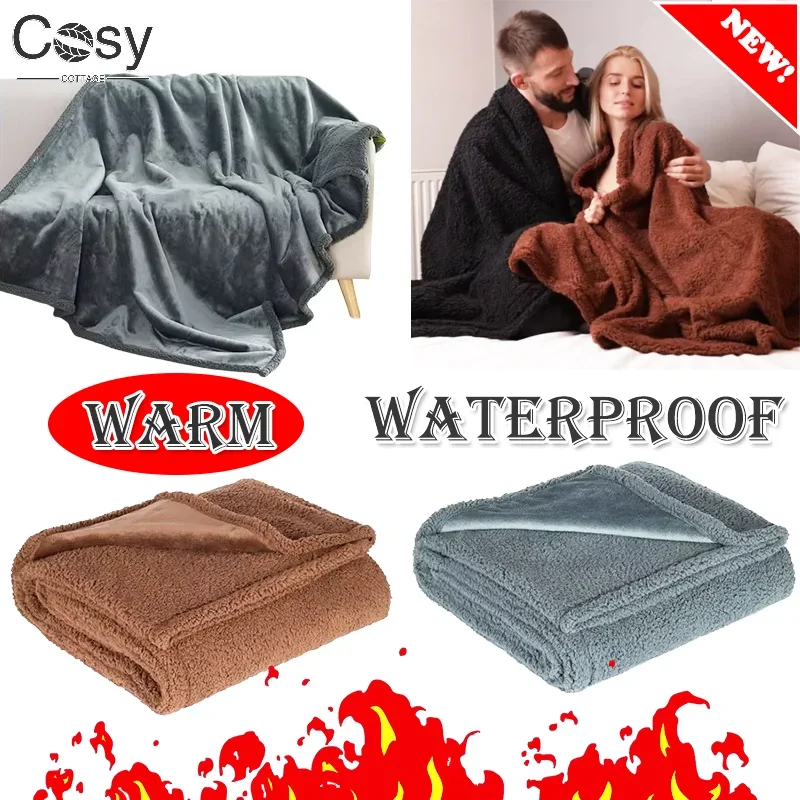 Luxury Shaggy Couple's Blanket – Four SeasonsWaterproof Thickened Warm Blanket for Sofa, Bed, Nap | Comfortable design Luxury Shaggy Couple's Blanket – Four SeasonsWaterproof Thickened Warm Blanket for Sofa, Bed, Nap | Comfortable design