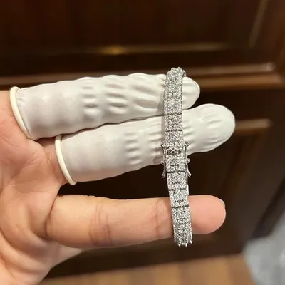 Luxury Square Full Moissanite Tennis Bracelet For Women 925 Sterling Silver Diamond Bracelets Accessories Fine Jewelry Luxury Square Full Moissanite Tennis Bracelet For Women 925 Sterling Silver Diamond Bracelets Accessories Fine Jewelry