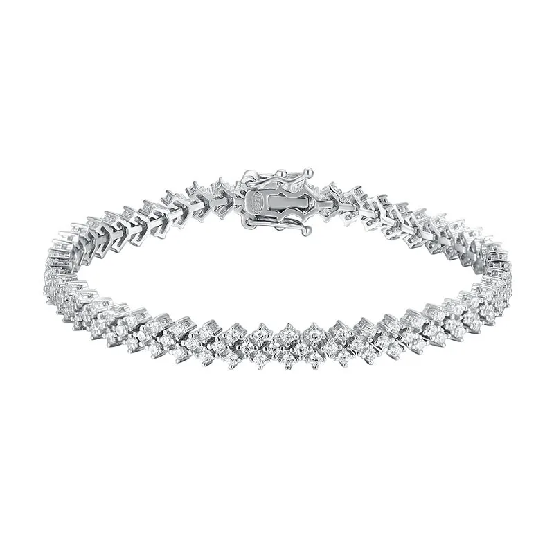 Luxury Square Full Moissanite Tennis Bracelet For Women 925 Sterling Silver Diamond Bracelets Accessories Fine Jewelry Luxury Square Full Moissanite Tennis Bracelet For Women 925 Sterling Silver Diamond Bracelets Accessories Fine Jewelry