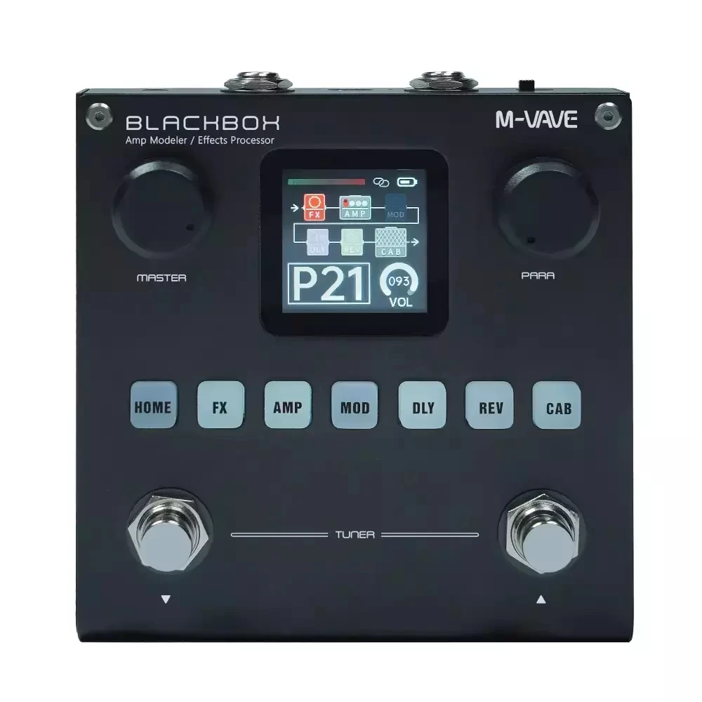 M-VAVE Blackbox Guitar / Bass AMP Modeler Multi Effects Processor Rechargeable for Electric Guitar Bass M-VAVE Blackbox Guitar / Bass AMP Modeler Multi Effects Processor Rechargeable for Electric Guitar Bass