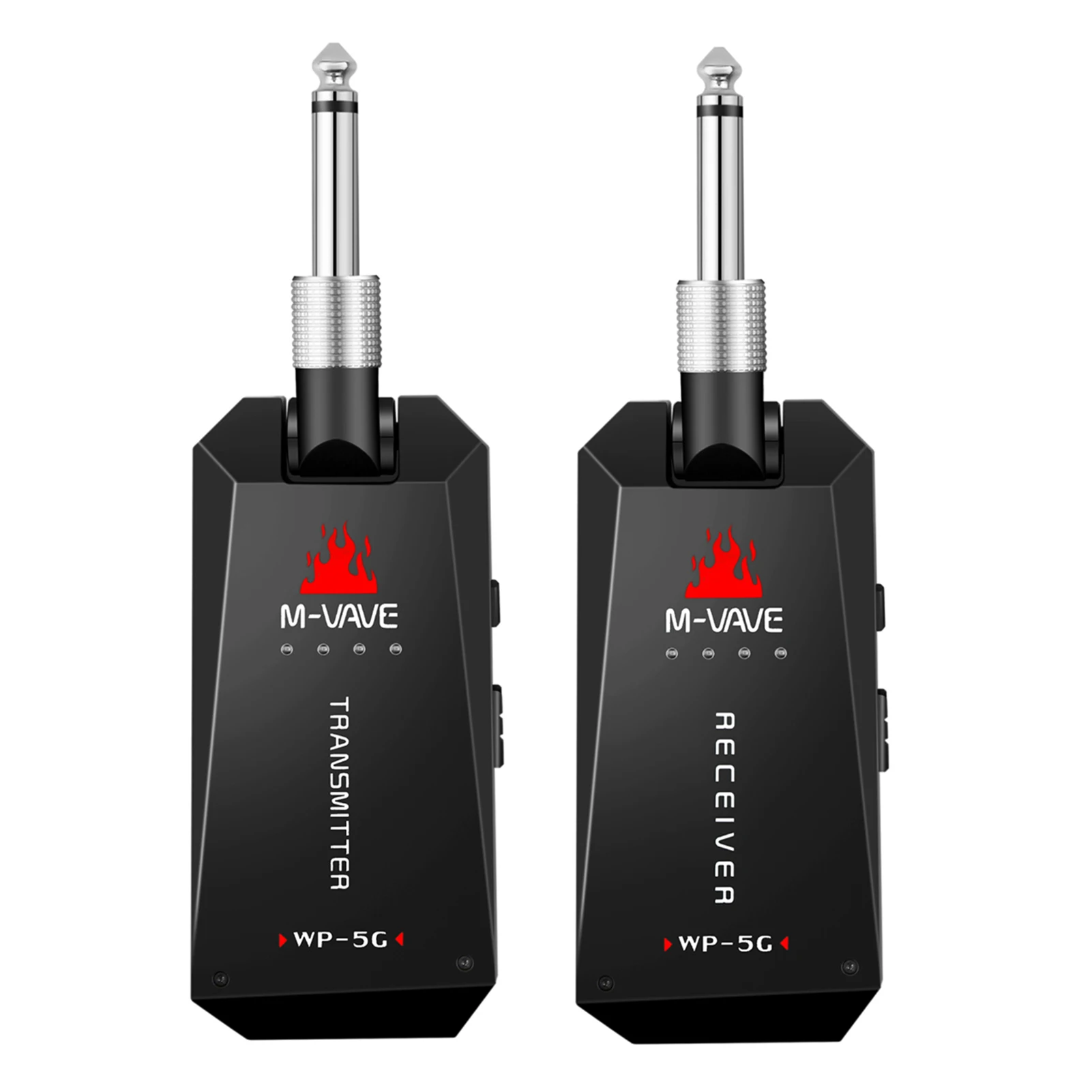 M-VAVE WP-5G 5.8G Wireless Guitar System Rechargeable Audio Transmitter Receiver Guitar Amplifier Guitar Accessory