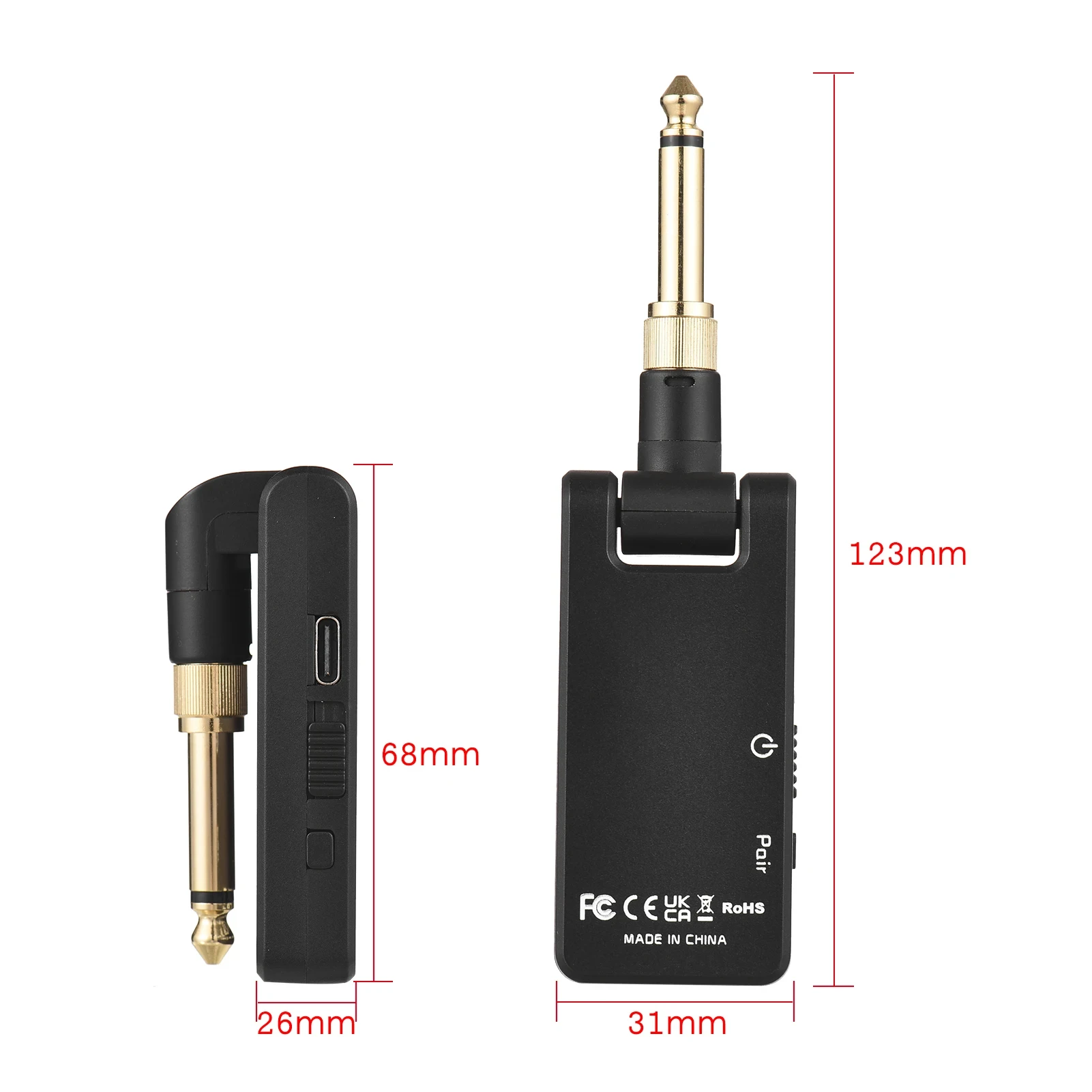 M-VAVE WP-8 Wireless Transmission System Electric Guitar Receiver & Transmitter Built-in Battery with Charging Box M-VAVE WP-8 Wireless Transmission System Electric Guitar Receiver & Transmitter Built-in Battery with Charging Box