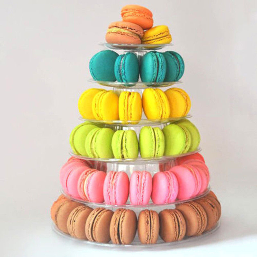 Macaron Stand 6-Tier Plastic Rack Macaron Stand 6-Tier Plastic Rack