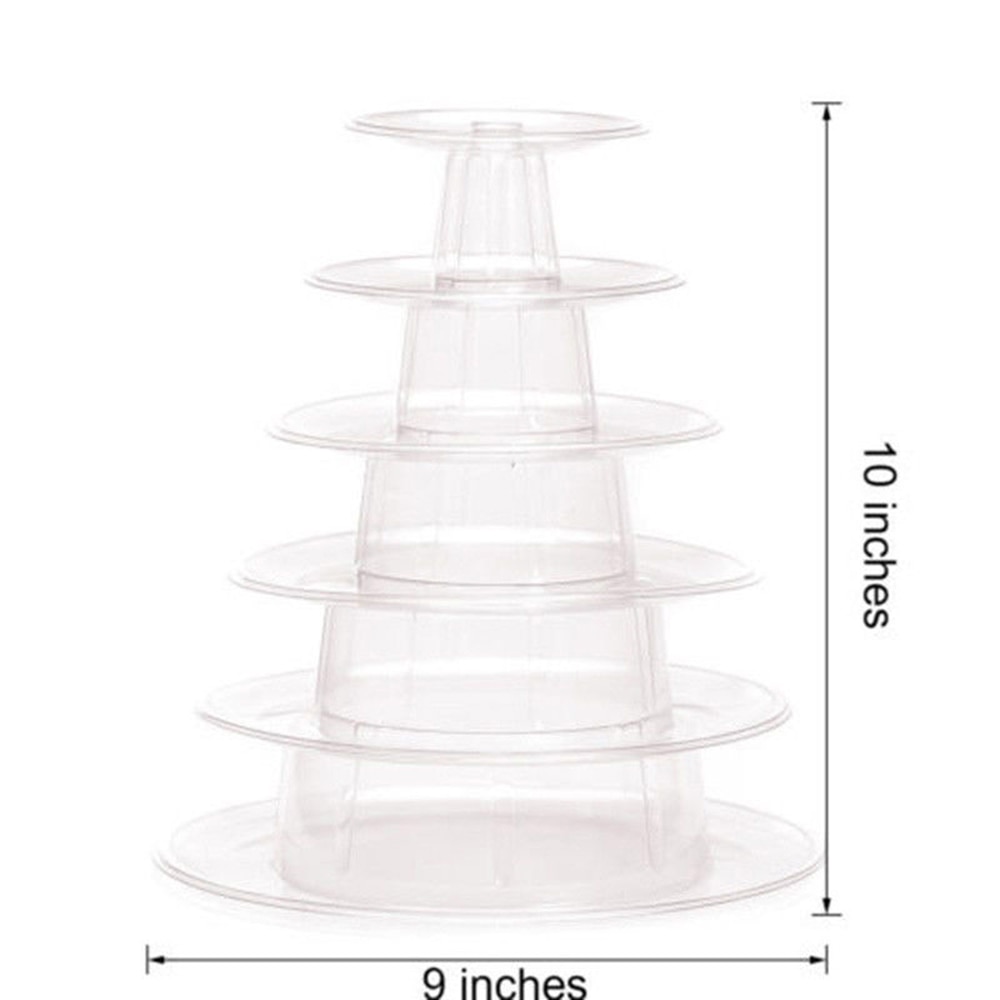 Macaron Stand 6-Tier Plastic Rack Macaron Stand 6-Tier Plastic Rack