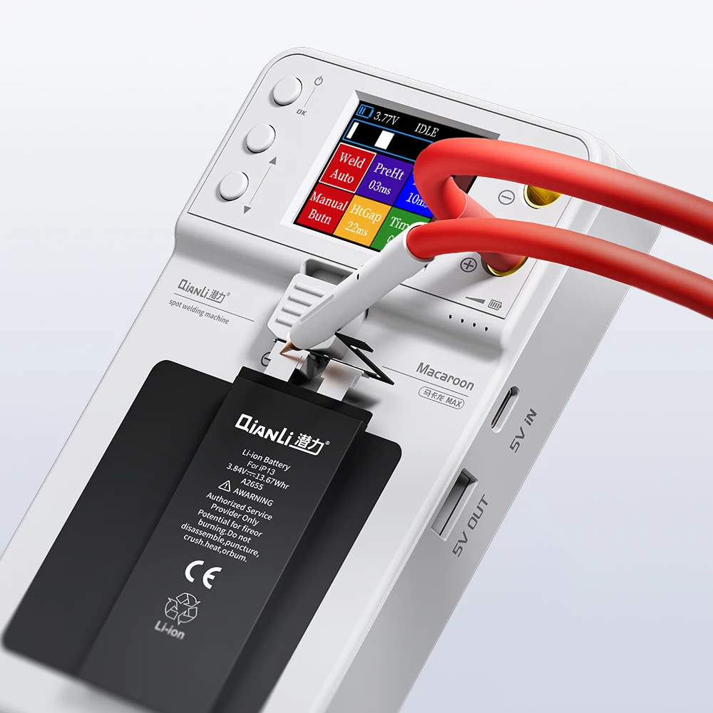 Macaroon Integrated Spot Welding Machine Max All Parameters Settable Color Screen Support Double Pulse spot Welding