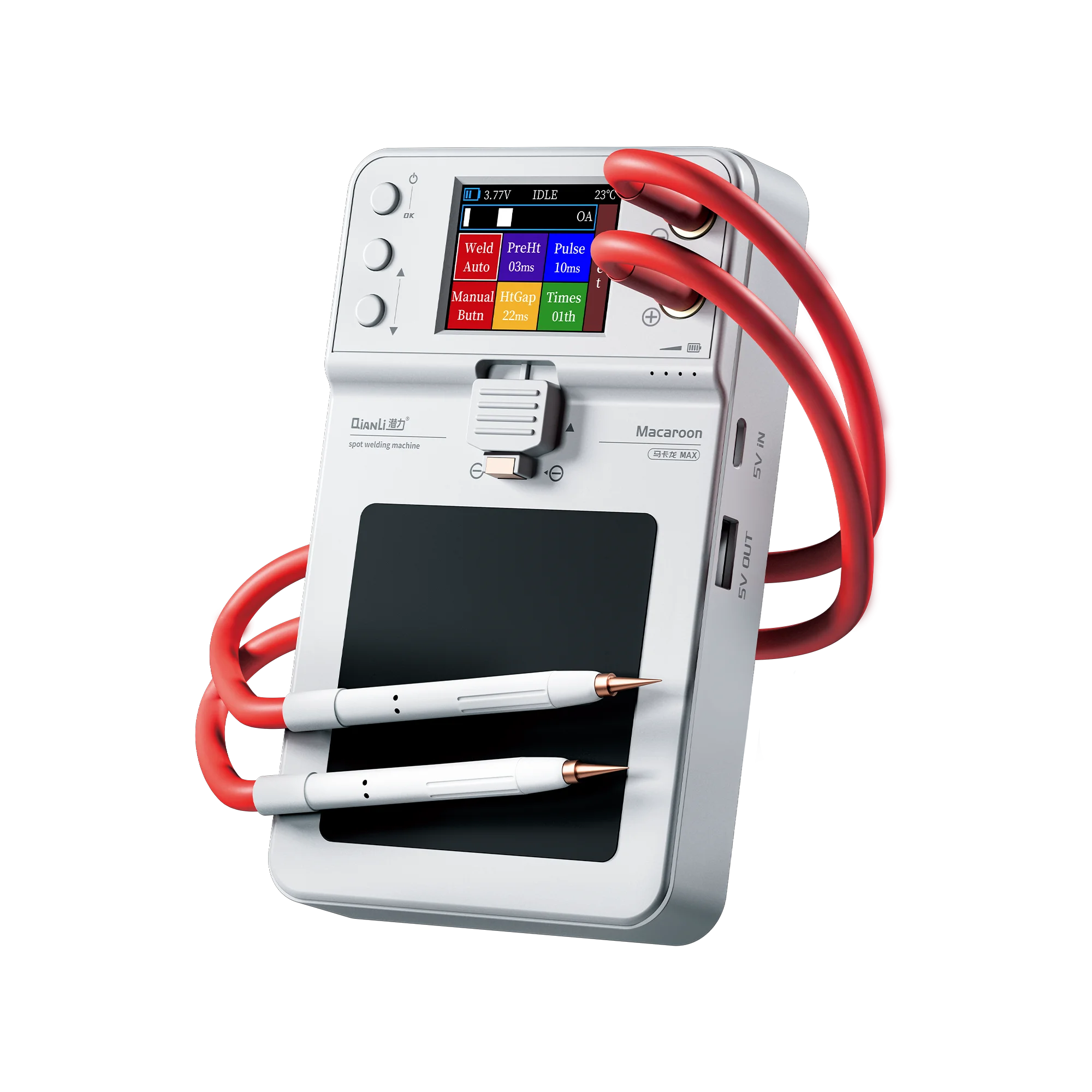 Macaroon Integrated Spot Welding Machine Max All Parameters Settable Color Screen Support Double Pulse spot Welding