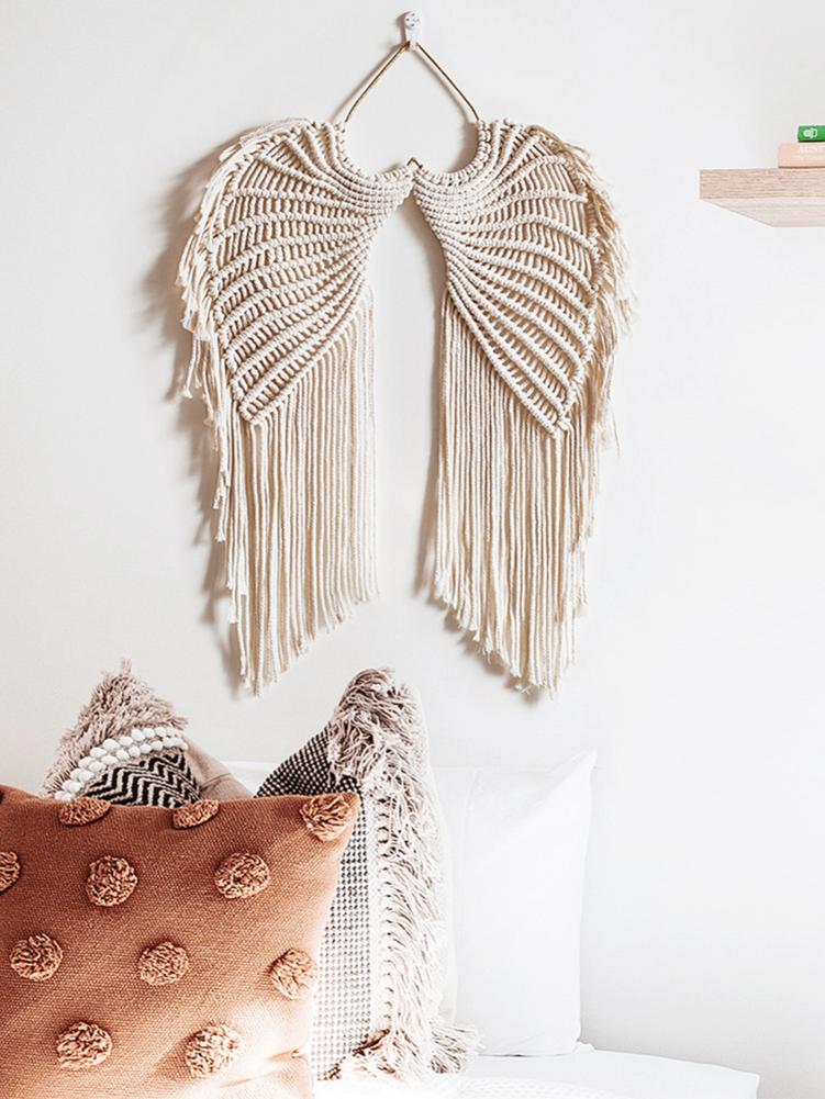 Macrame Angel Wings Wall Decor