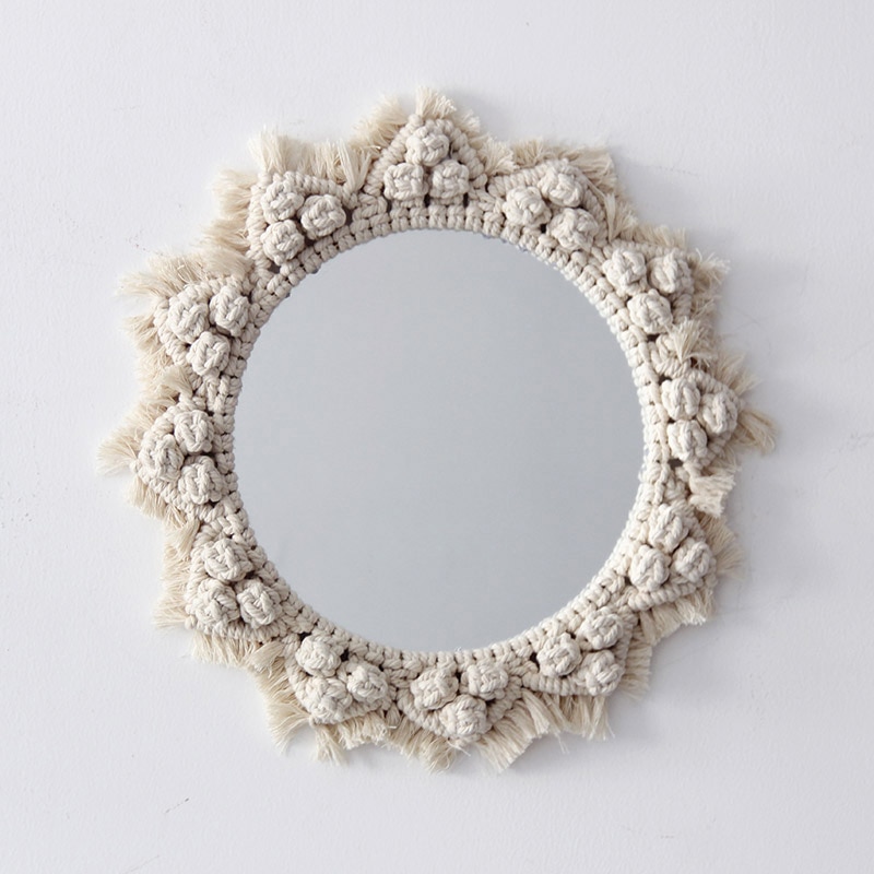 Macrame Mirror Boho Home Decor