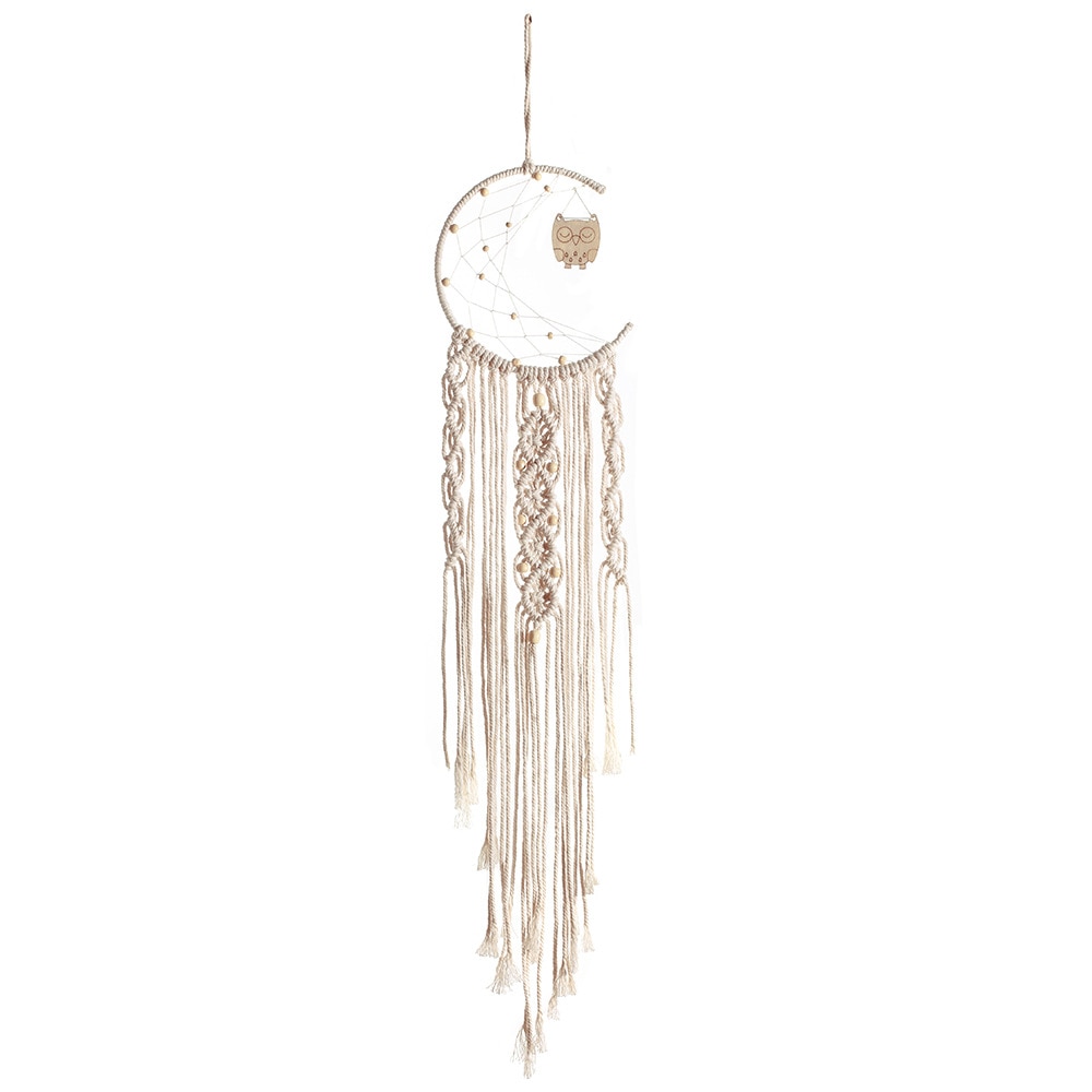Macrame Moon Wall Hanging Dreamcatcher Macrame Moon Wall Hanging Dreamcatcher