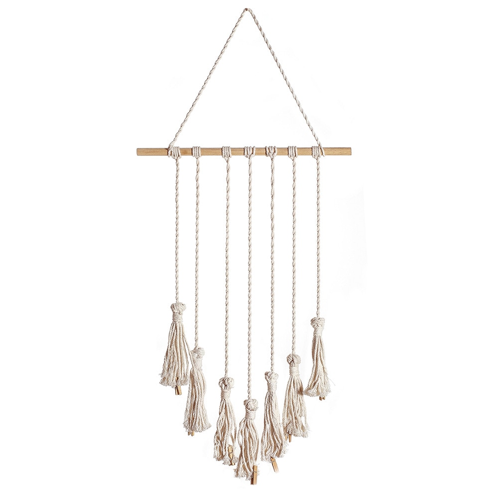 Macrame Photo Display with 20 Clips Macrame Photo Display with 20 Clips