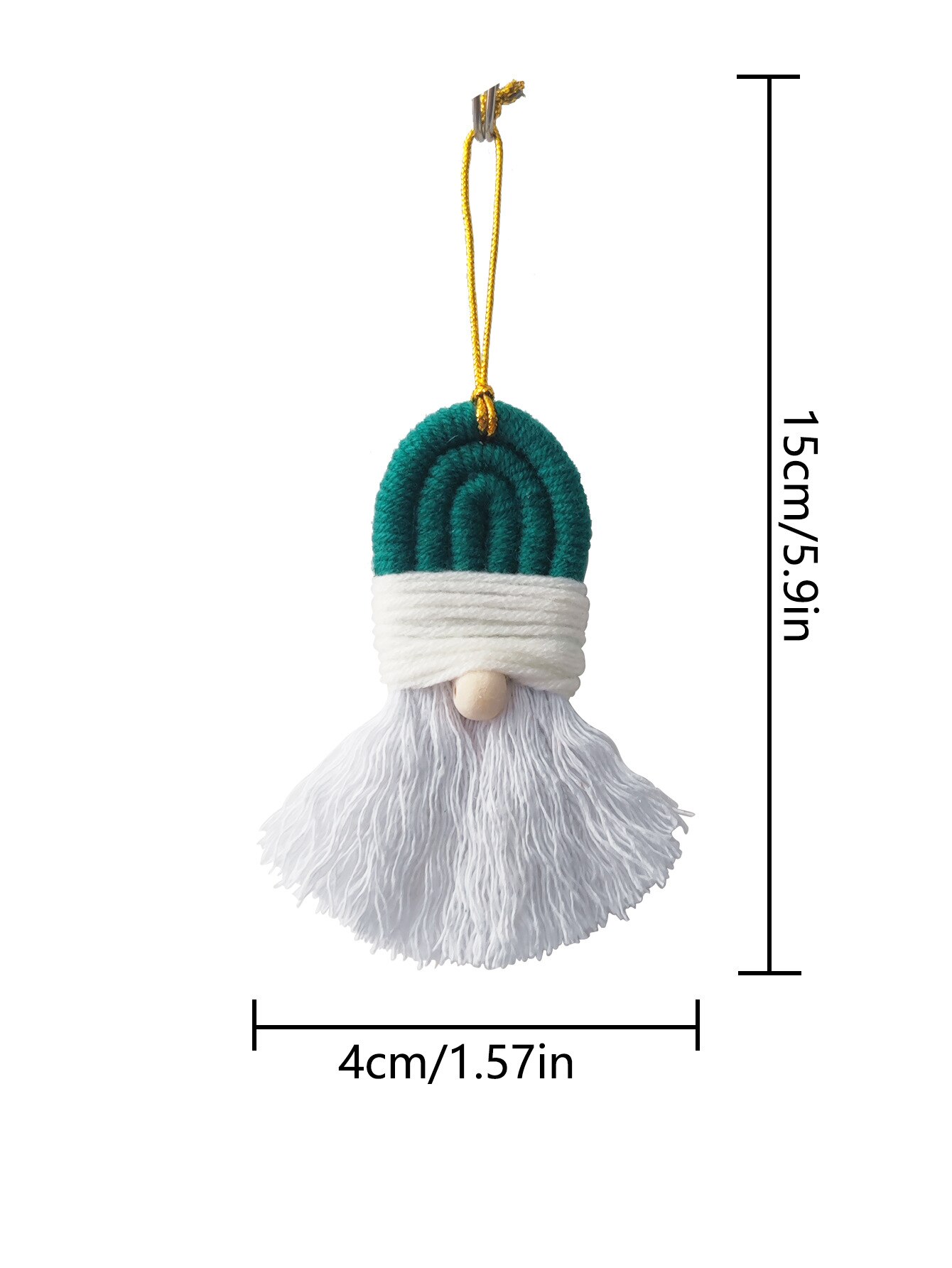 Macrame Santa Hanging Holiday Decor Macrame Santa Hanging Holiday Decor