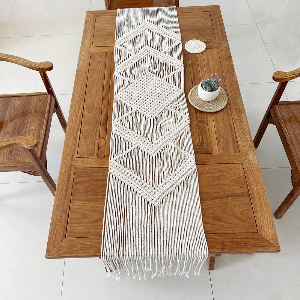 Macrame Table Runner Boho Decor Macrame Table Runner Boho Decor